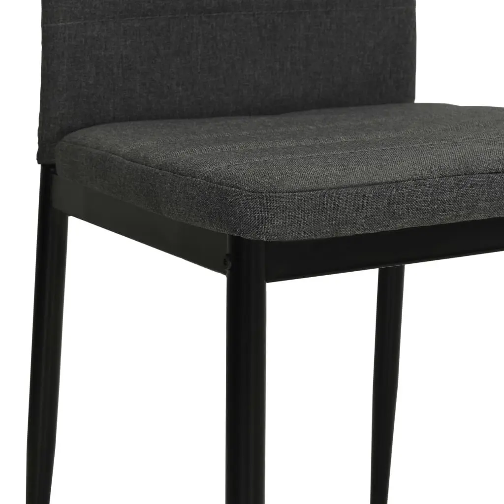 Grey Upholstered Dining Chairs Set of 4