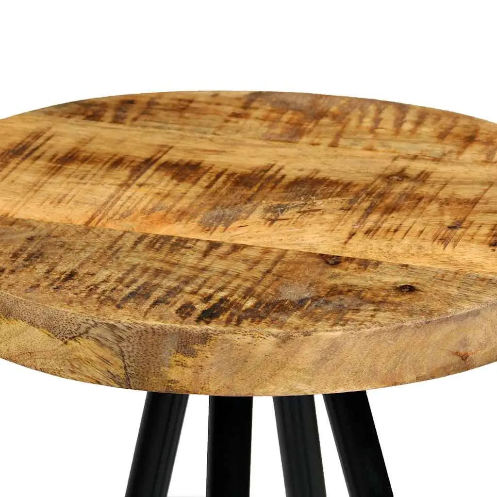 Bar Stools 4 pcs Solid Mango Wood Bar Chairs Kitchen Dining Breakfast Counter
