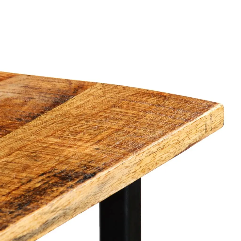 Bar Set 3 Piece Solid Mango Wood Industrial Tractor Design Kitchen Dining