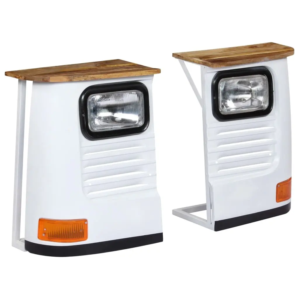 Rustic Truck Sideboard Storage Cabinet in Solid Mango Wood