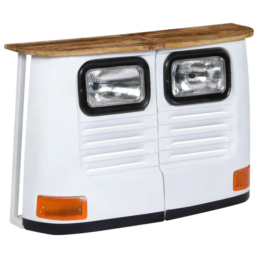 Rustic Truck Sideboard Storage Cabinet in Solid Mango Wood
