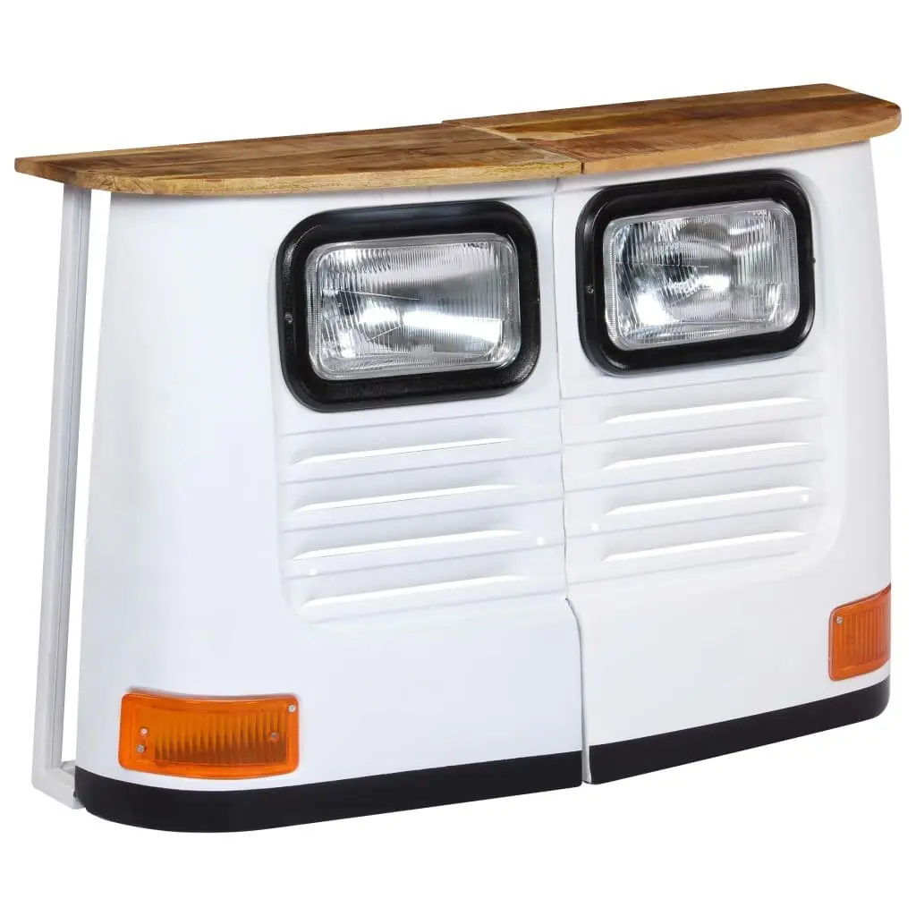 Rustic Truck Sideboard Storage Cabinet in Solid Mango Wood