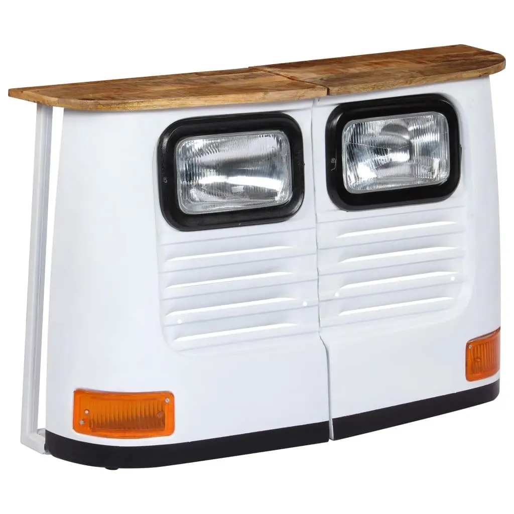 Rustic Truck Sideboard Storage Cabinet in Solid Mango Wood