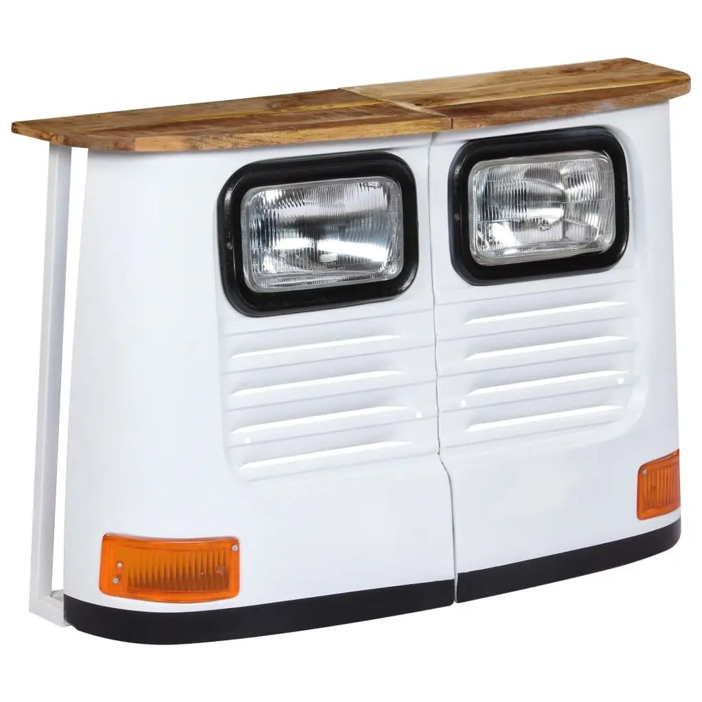 Rustic Truck Sideboard Storage Cabinet in Solid Mango Wood