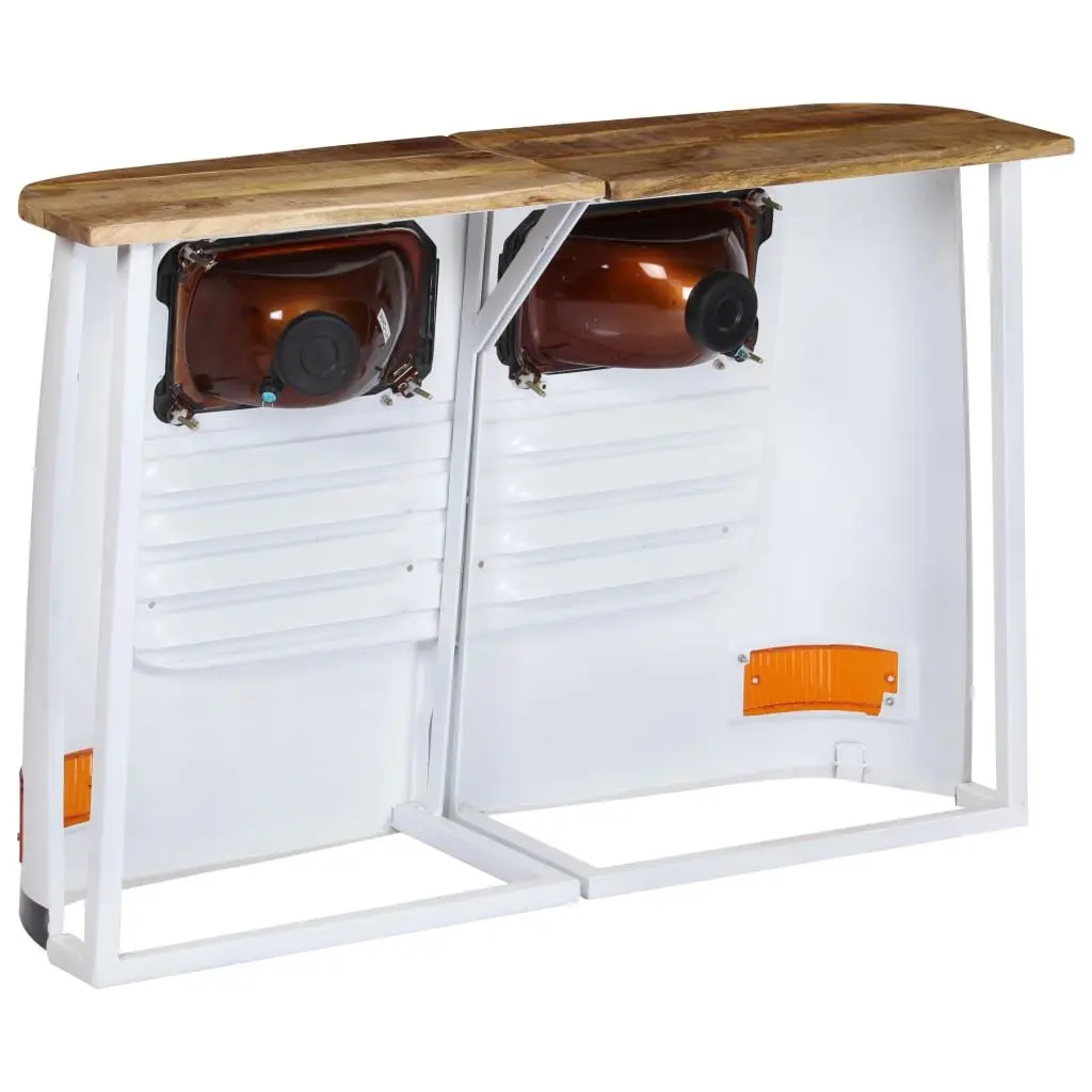 Rustic Truck Sideboard Storage Cabinet in Solid Mango Wood
