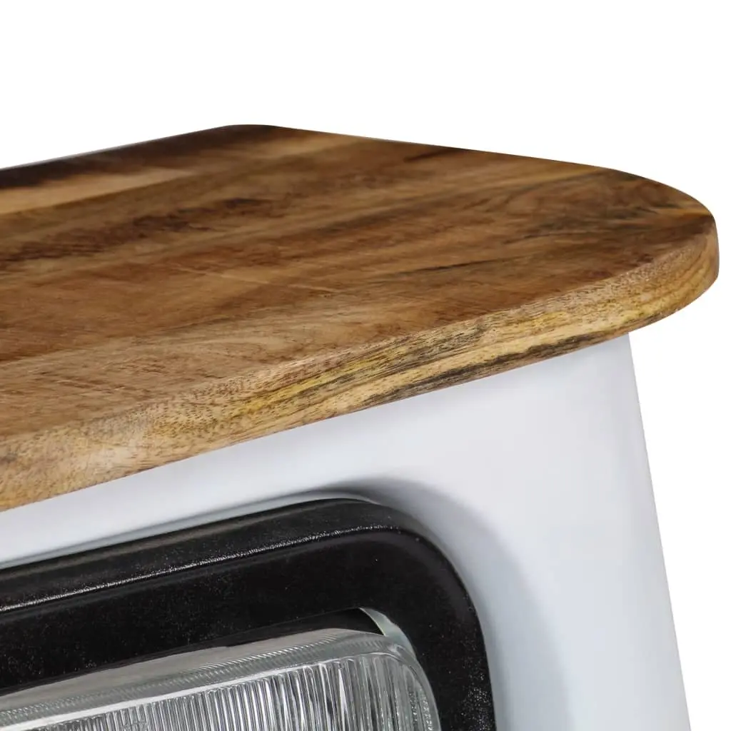 Rustic Truck Sideboard Storage Cabinet in Solid Mango Wood