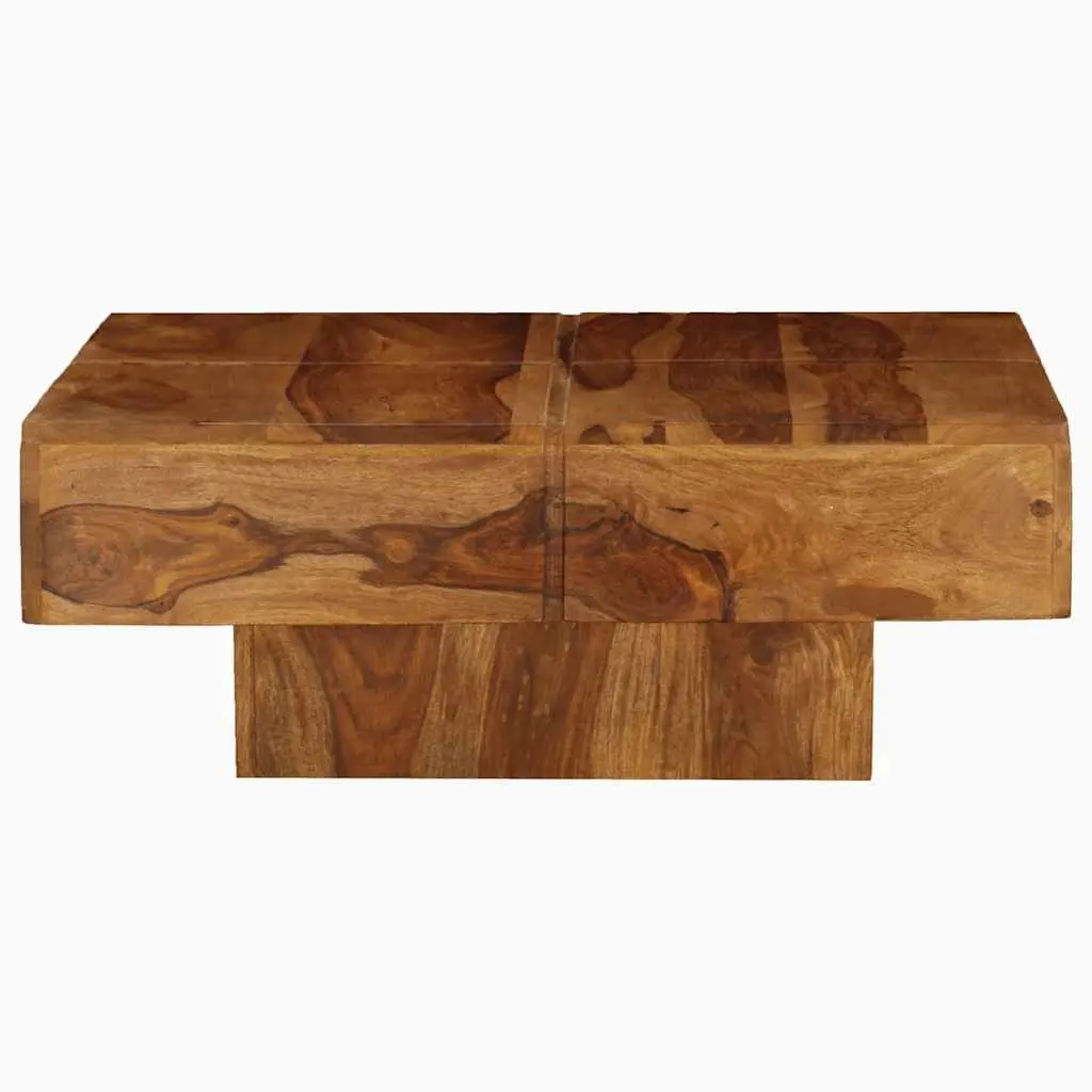 Coffee Table Brown 80x80x30 cm Solid Acacia Wood