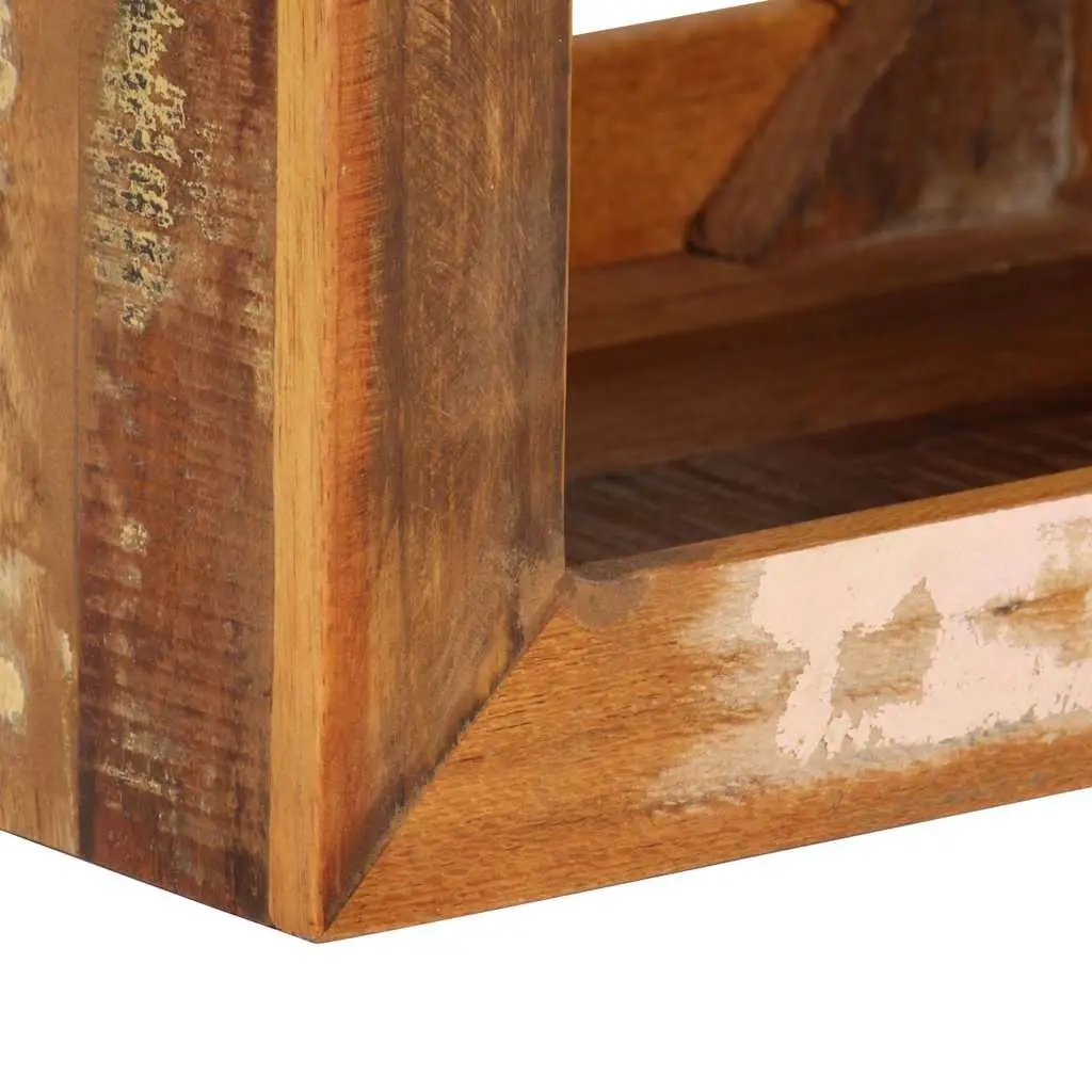 Wooden Stool 40x30x40cm Brown Solid Reclaimed Wood Side Table Storage Seat