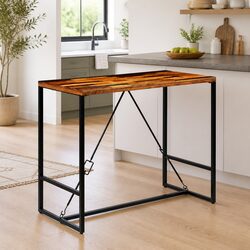 Reclaimed Wood Bar Table for Inviting Gatherings