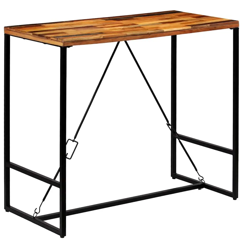 Reclaimed Wood Bar Table for Inviting Gatherings