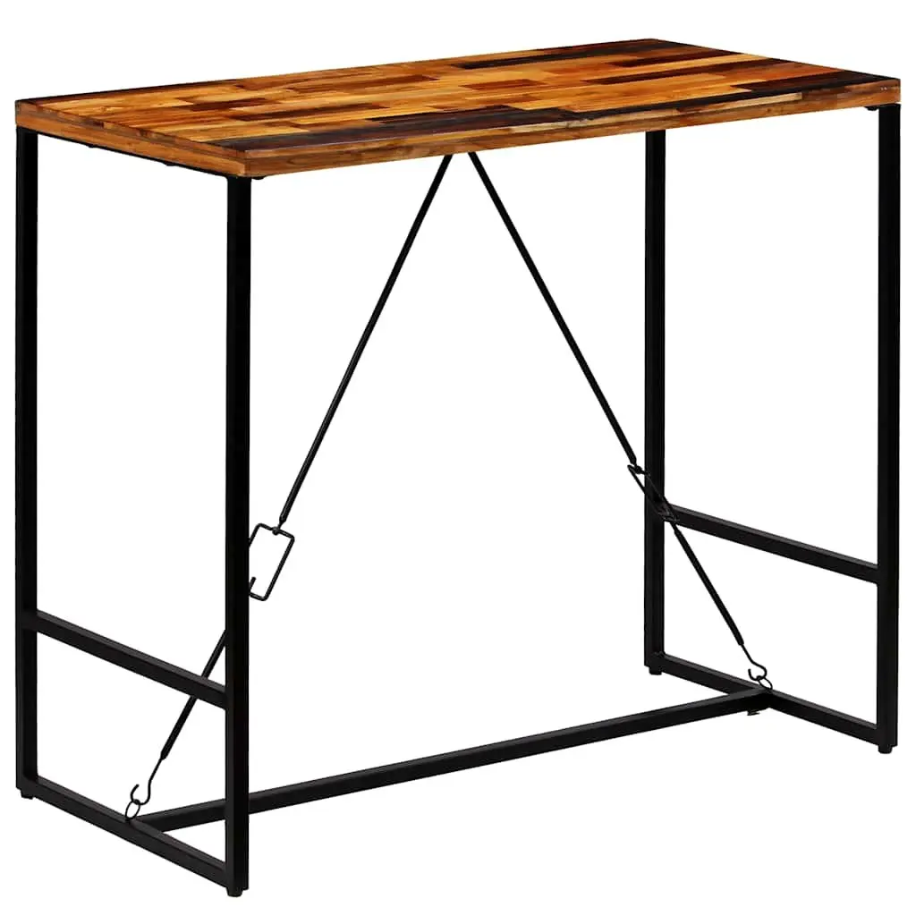 Reclaimed Wood Bar Table for Inviting Gatherings