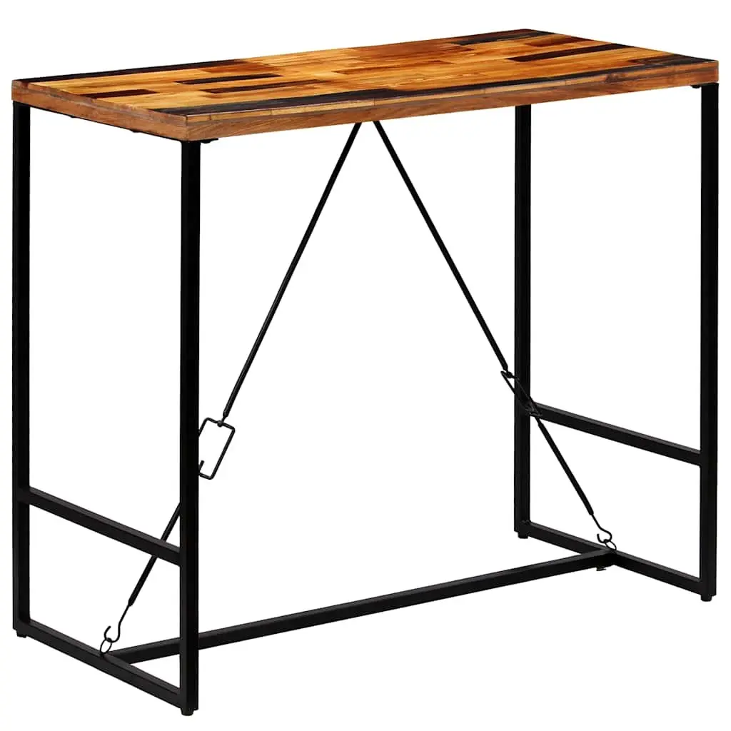 Reclaimed Wood Bar Table for Inviting Gatherings