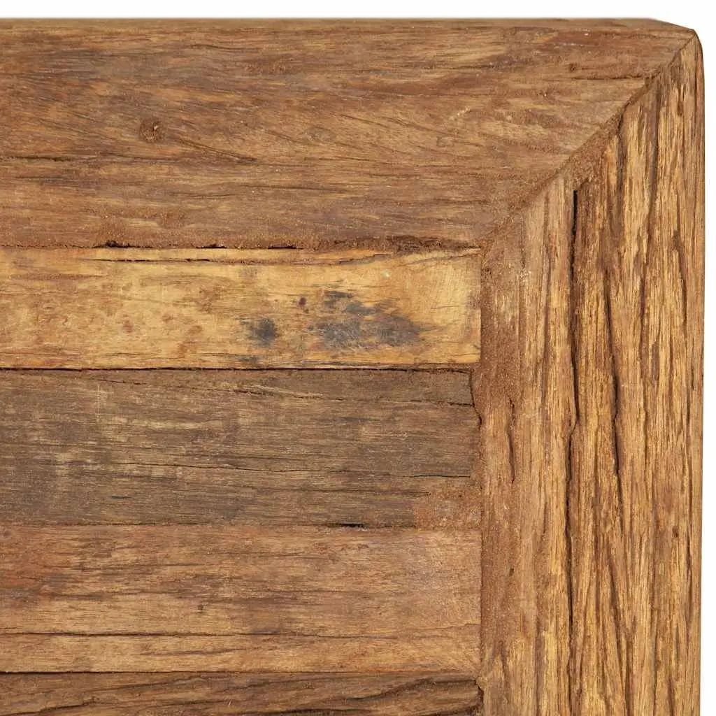 Coffee Table Vintage Retro 70x70x30cm Solid Reclaimed Wood Brown