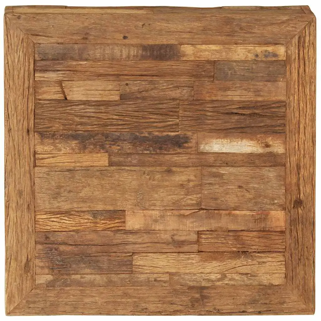 Coffee Table Vintage Retro 70x70x30cm Solid Reclaimed Wood Brown