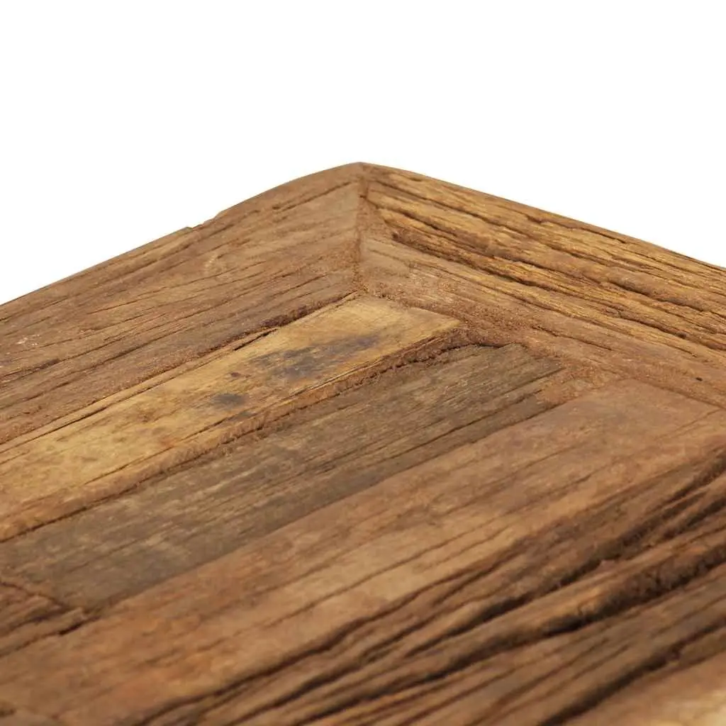 Coffee Table Vintage Retro 70x70x30cm Solid Reclaimed Wood Brown