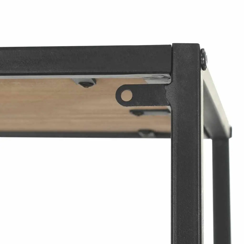 Bookcase Industrial Style 90.5cm x 35cm x 180cm Solid Firwood Steel Frame