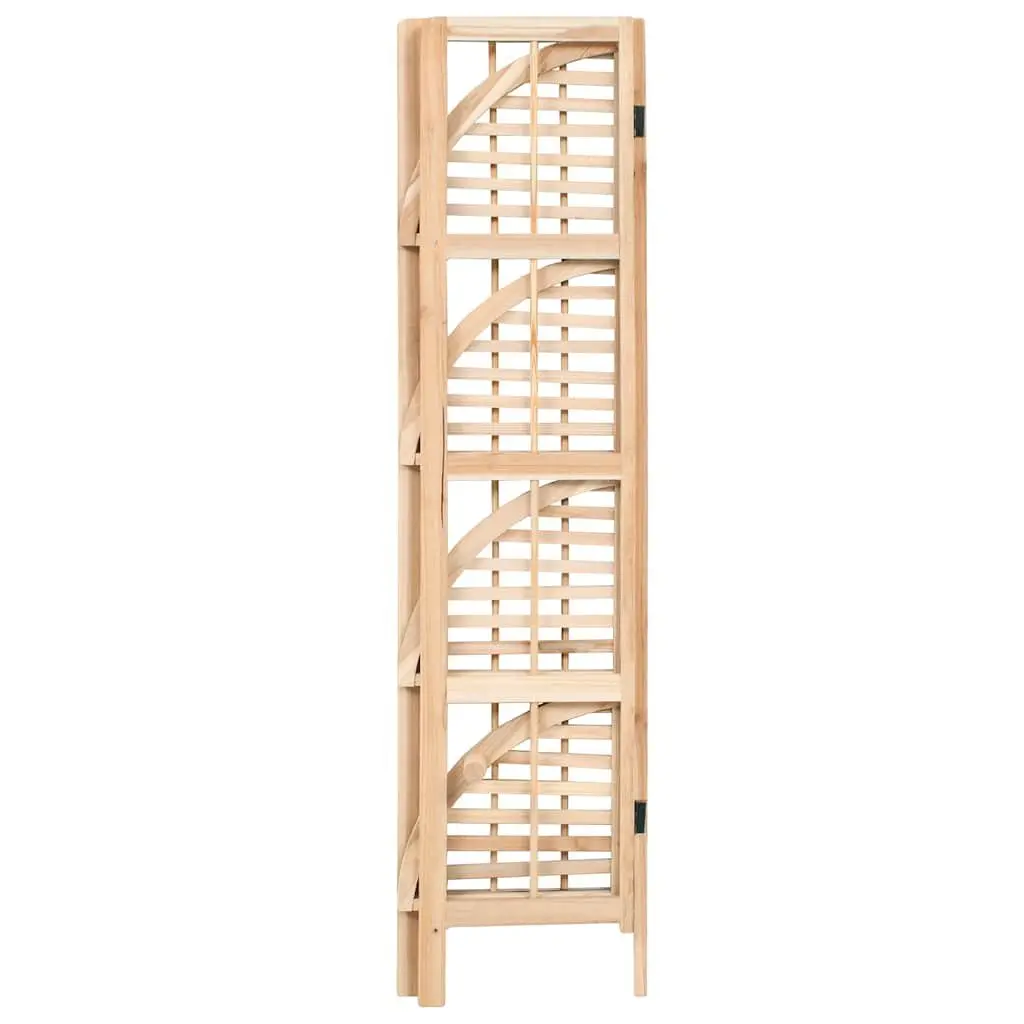 Corner Shelf Wooden Foldable Organizer 27 x 27 x 110 cm Solid Cedar Wood