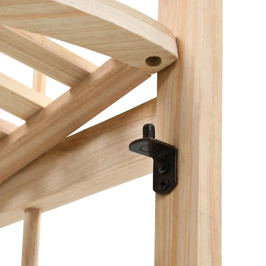 Corner Shelf Wooden Foldable Organizer 27 x 27 x 110 cm Solid Cedar Wood