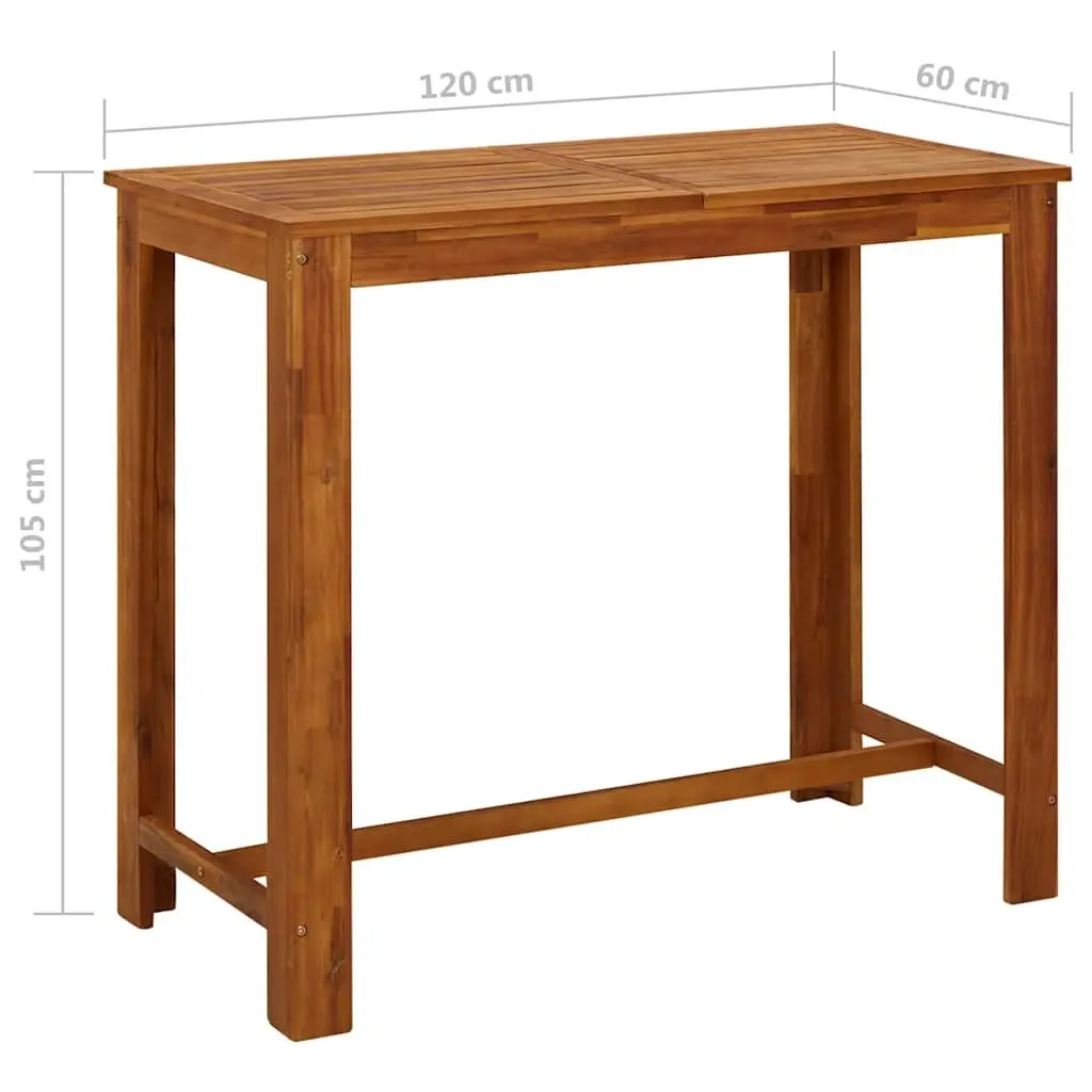 Solid Wood Bar Table for Dining or Entertaining