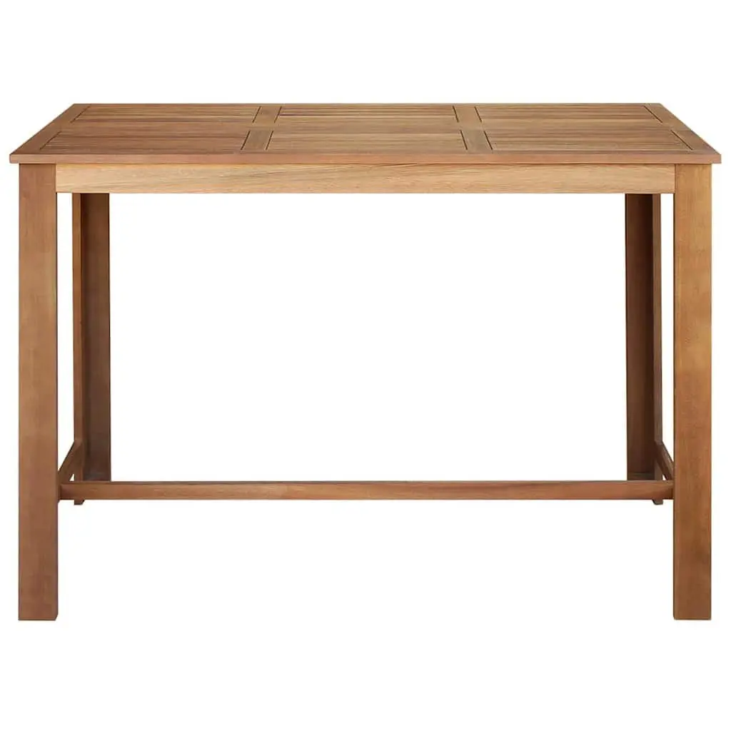 Bar Table Solid Wood Brown High Top Counter Acacia Wood 150x70x105 cm