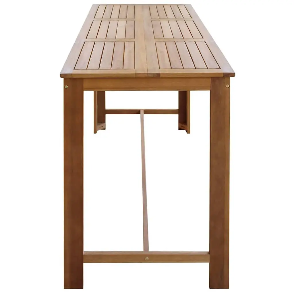Bar Table Solid Wood Brown High Top Counter Acacia Wood 150x70x105 cm