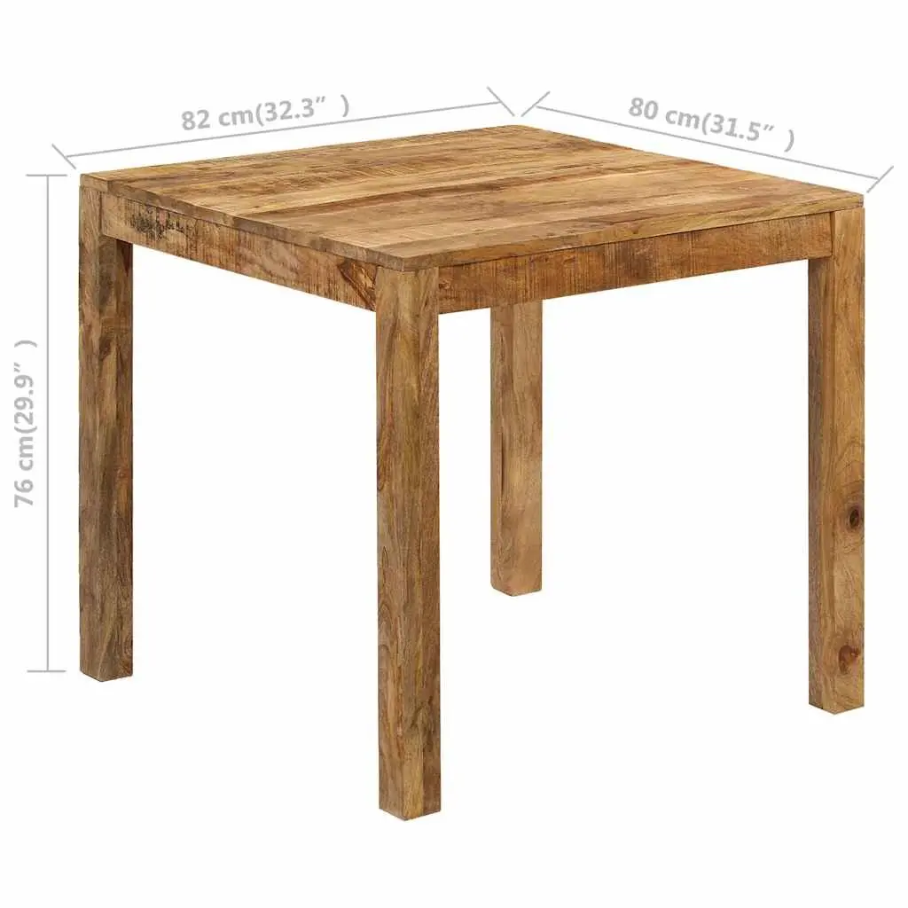 Farmhouse Style Solid Mango Wood Dining Table