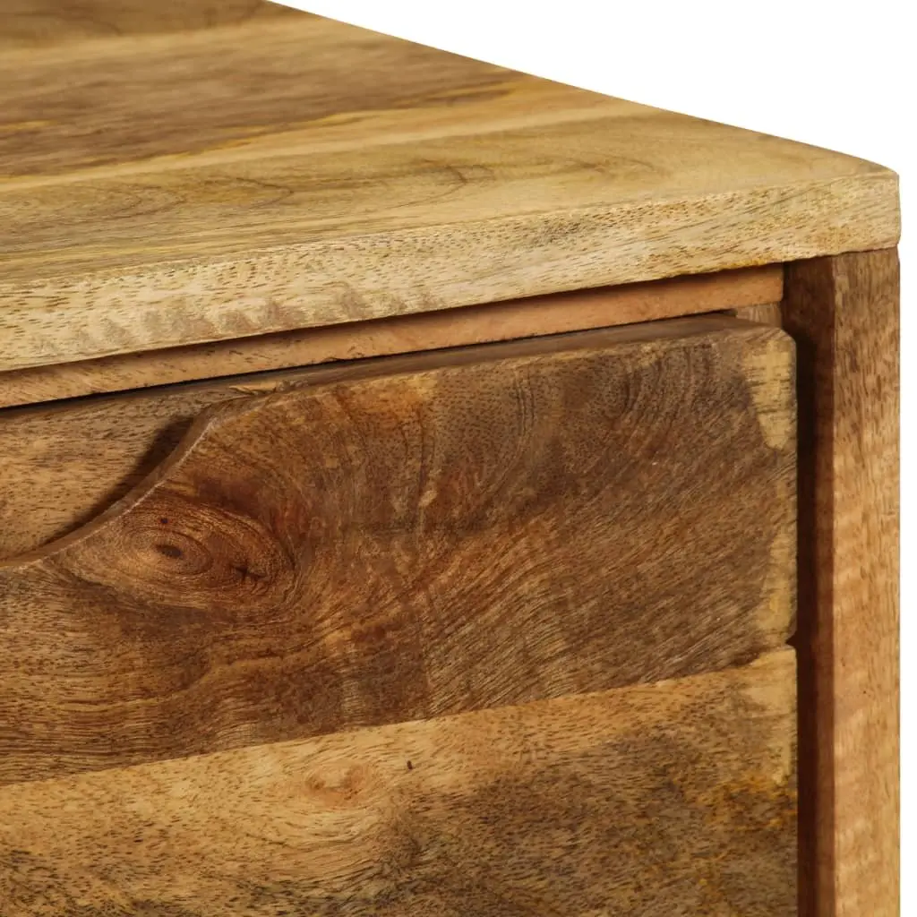 Sideboard Vintage Style 90x30x69cm Solid Mango Wood Brown Storage Cabinet