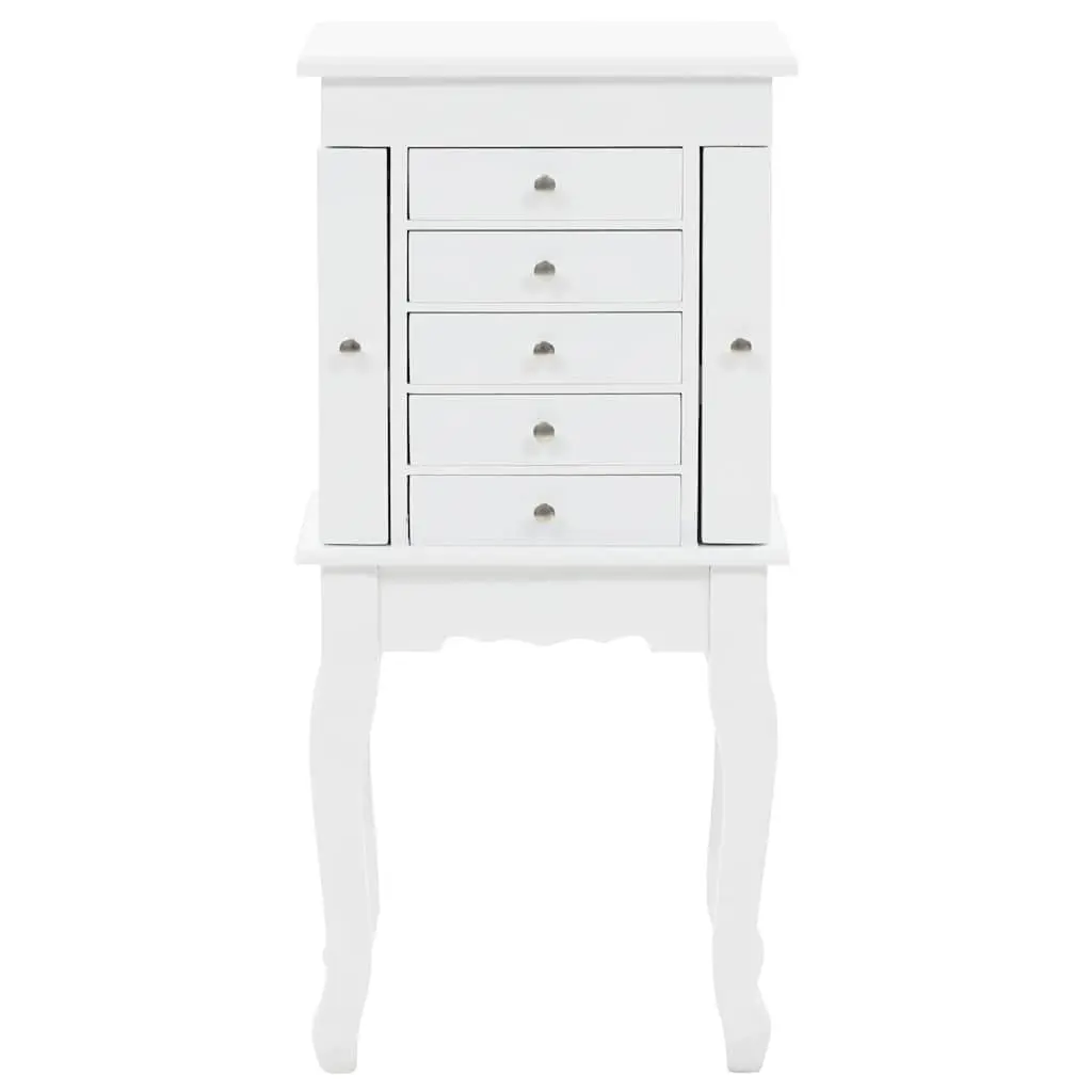 White Jewelry Cabinet for Organized Storage