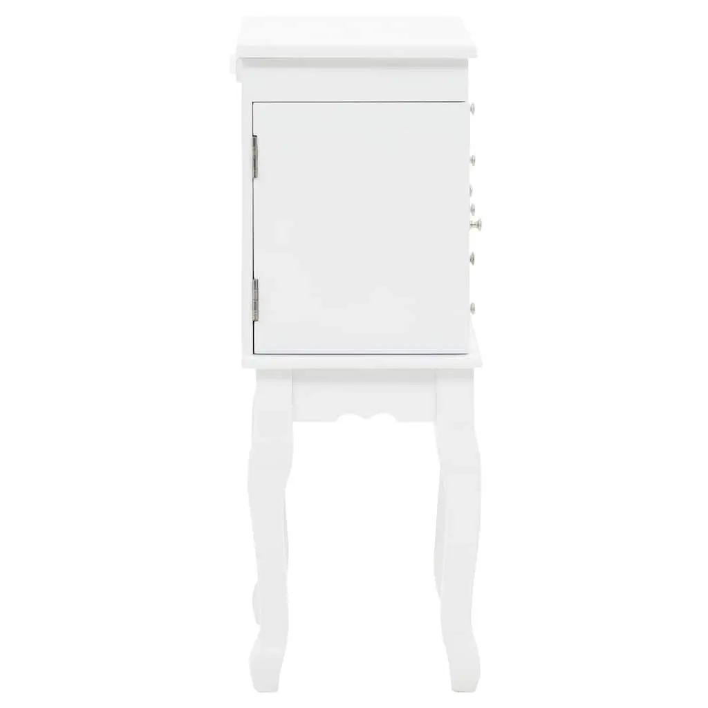 White Jewelry Cabinet for Organized Storage