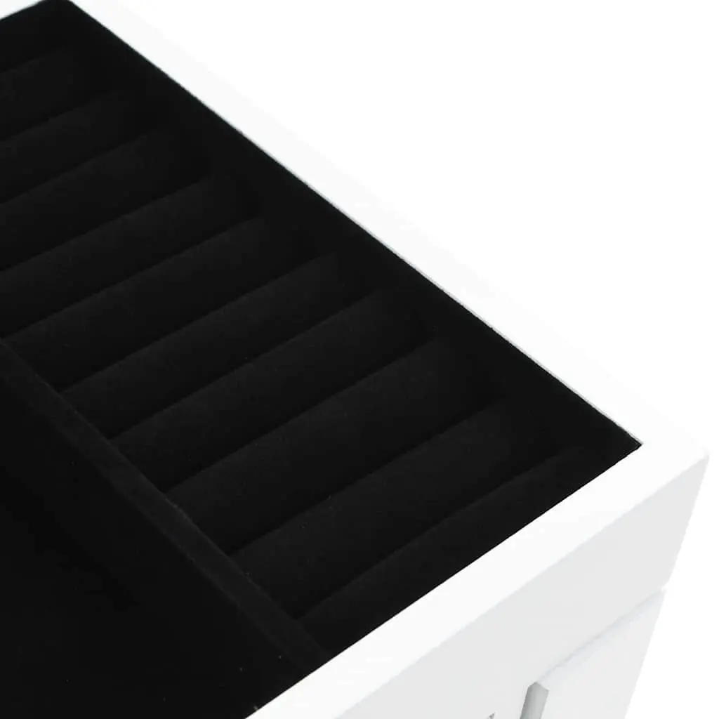 White Jewelry Cabinet for Organized Storage