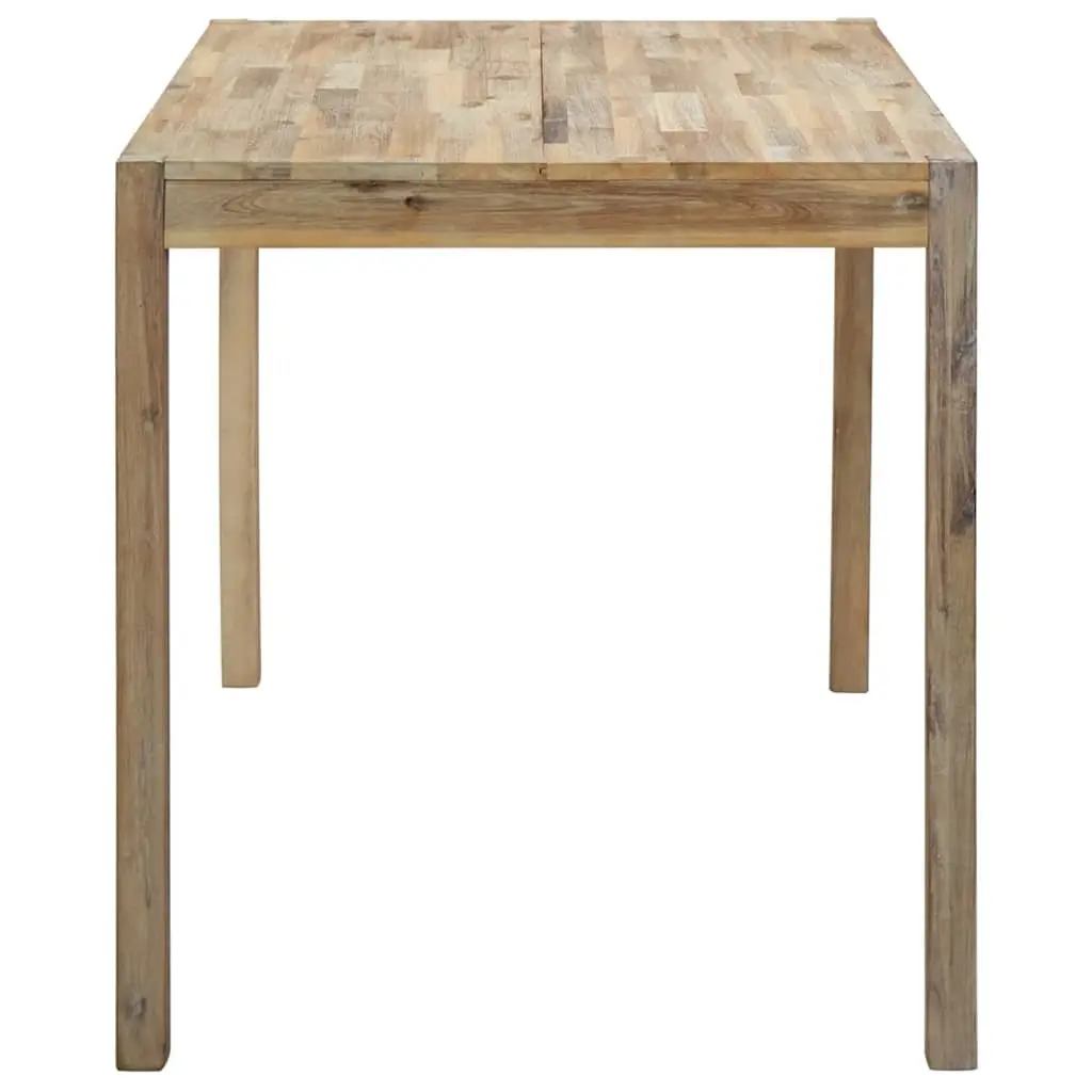 Solid Acacia Wood Dining Table 120x70x75cm