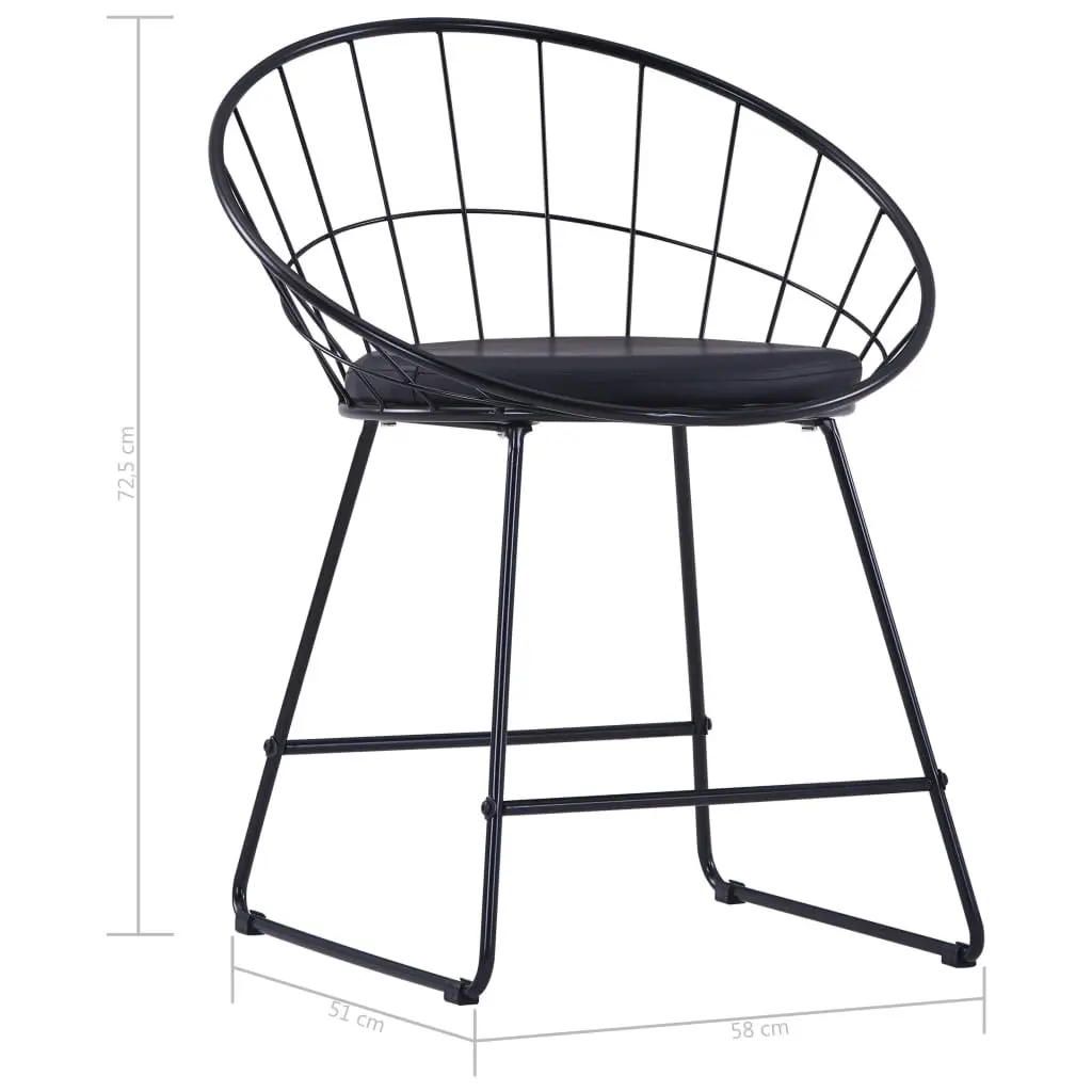 2-Piece Dining Chairs Set for Kitchen and Dining Room