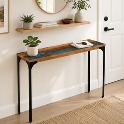 Reclaimed Wood Console Table 120x35x76cm for Living Spaces