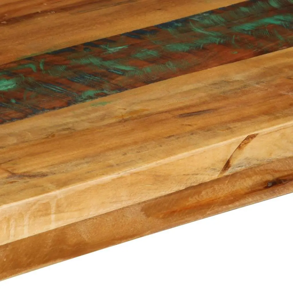 Console Table Solid Reclaimed Wood 120x35x76cm Accent End Table Power-Coated Steel Frame