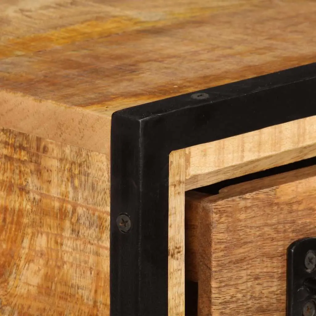 Solid Mango Wood TV Cabinet 120x30x40cm