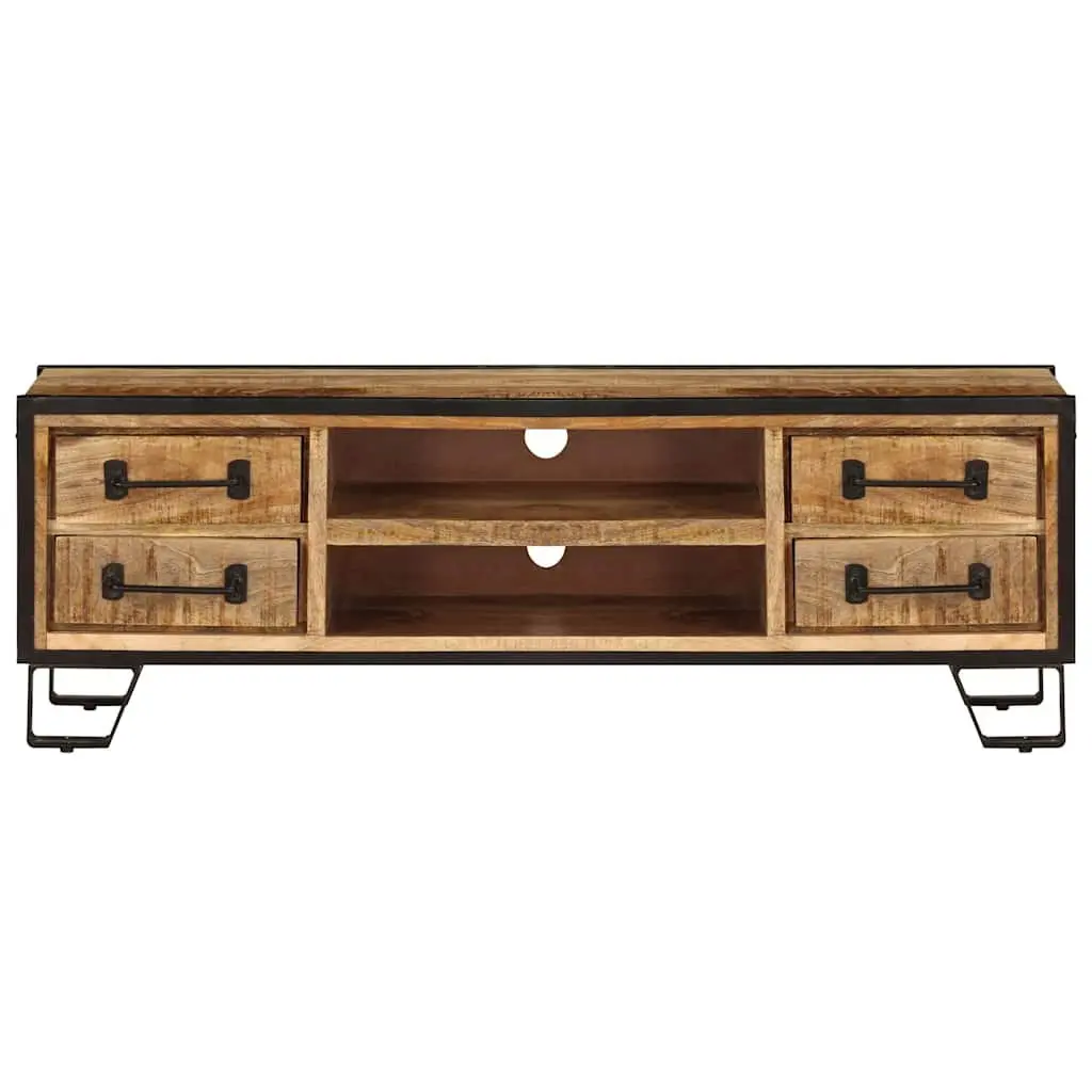 Solid Mango Wood TV Cabinet 120x30x40cm