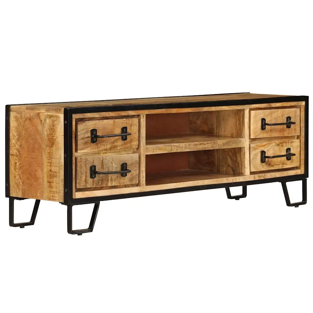 Solid Mango Wood TV Cabinet 120x30x40cm