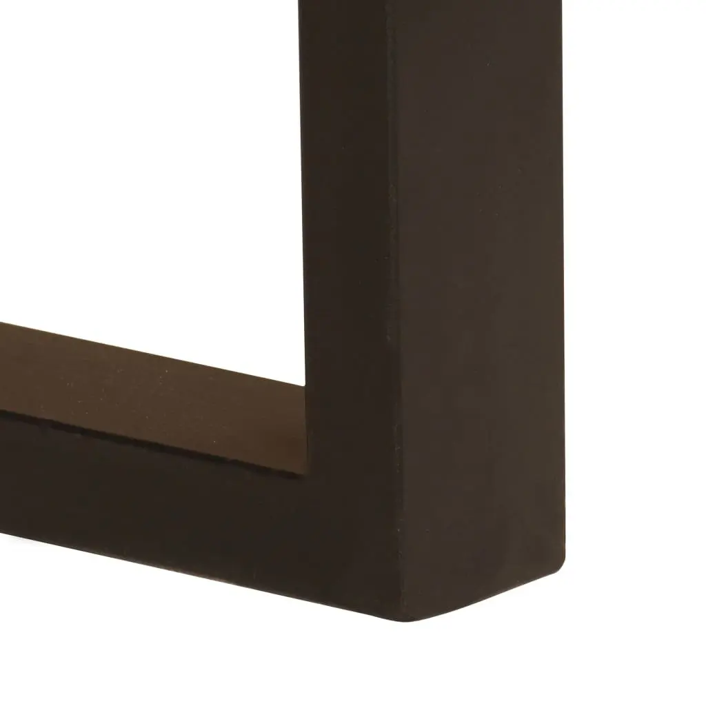 Solid Mango Wood Desk with 2 Drawers 110x50x77 cm Brown Office Computer Table