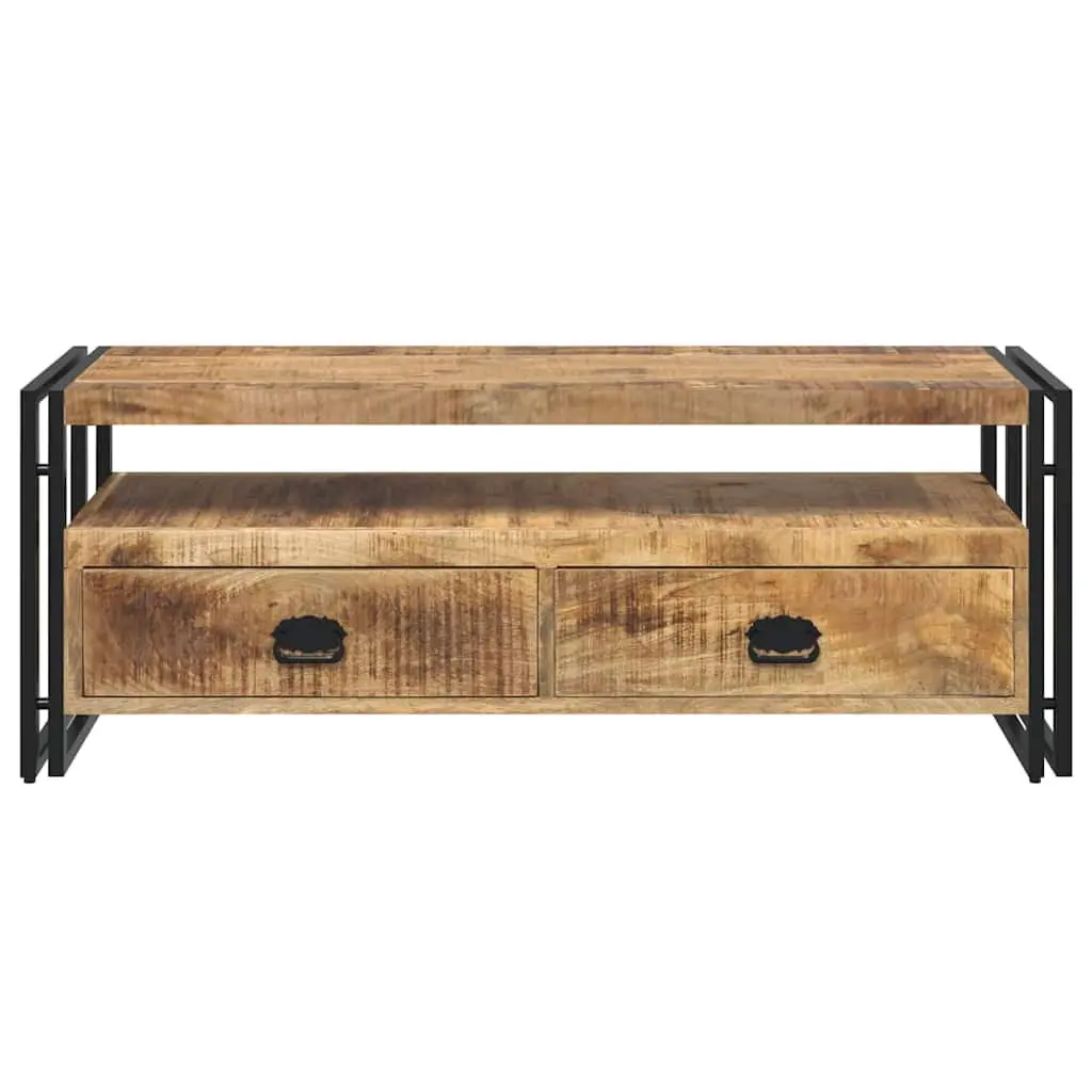 TV Cabinet Vintage Style 120x35x45 cm Solid Mango Wood Brown Storage Unit
