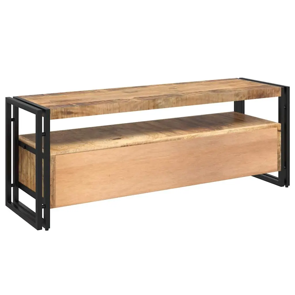 TV Cabinet Vintage Style 120x35x45 cm Solid Mango Wood Brown Storage Unit