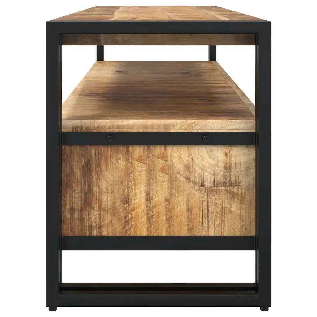 TV Cabinet Vintage Style 120x35x45 cm Solid Mango Wood Brown Storage Unit
