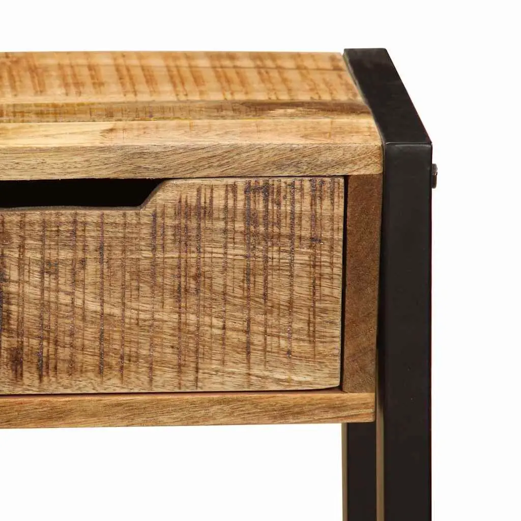 Mango Wood Sideboard with 3 Drawers 110x35x75 cm