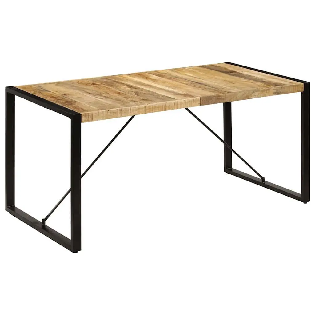 Solid Mango Wood Dining Table 160x80x75cm