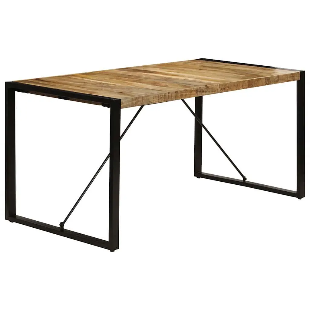 Solid Mango Wood Dining Table 160x80x75cm
