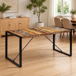 Rustic Dining Table in Solid Reclaimed Wood