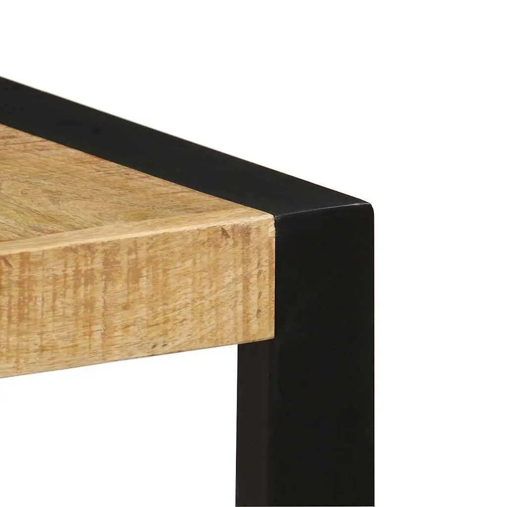 Solid Mango Wood Dining Table 140x70x75cm in Brown