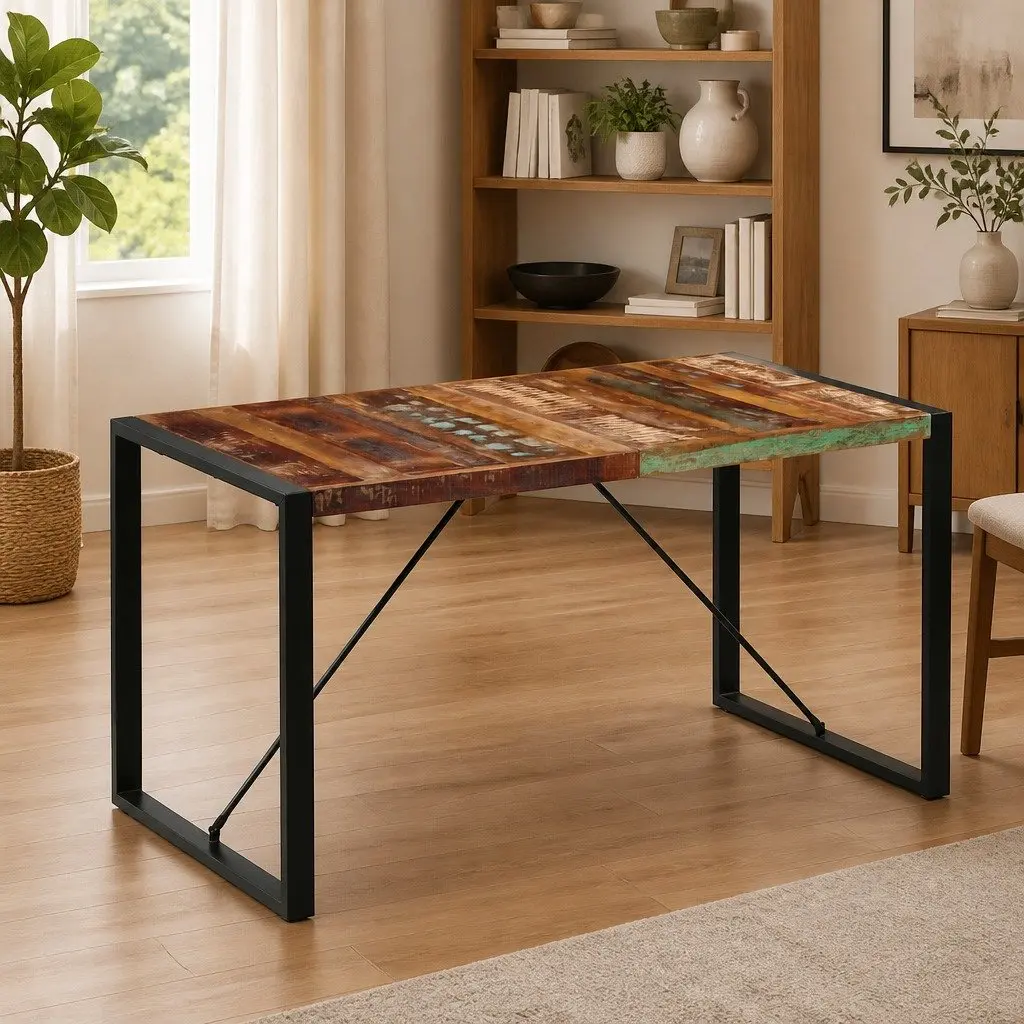 Solid Wood Dining Table 140x70x75 cm Reclaimed