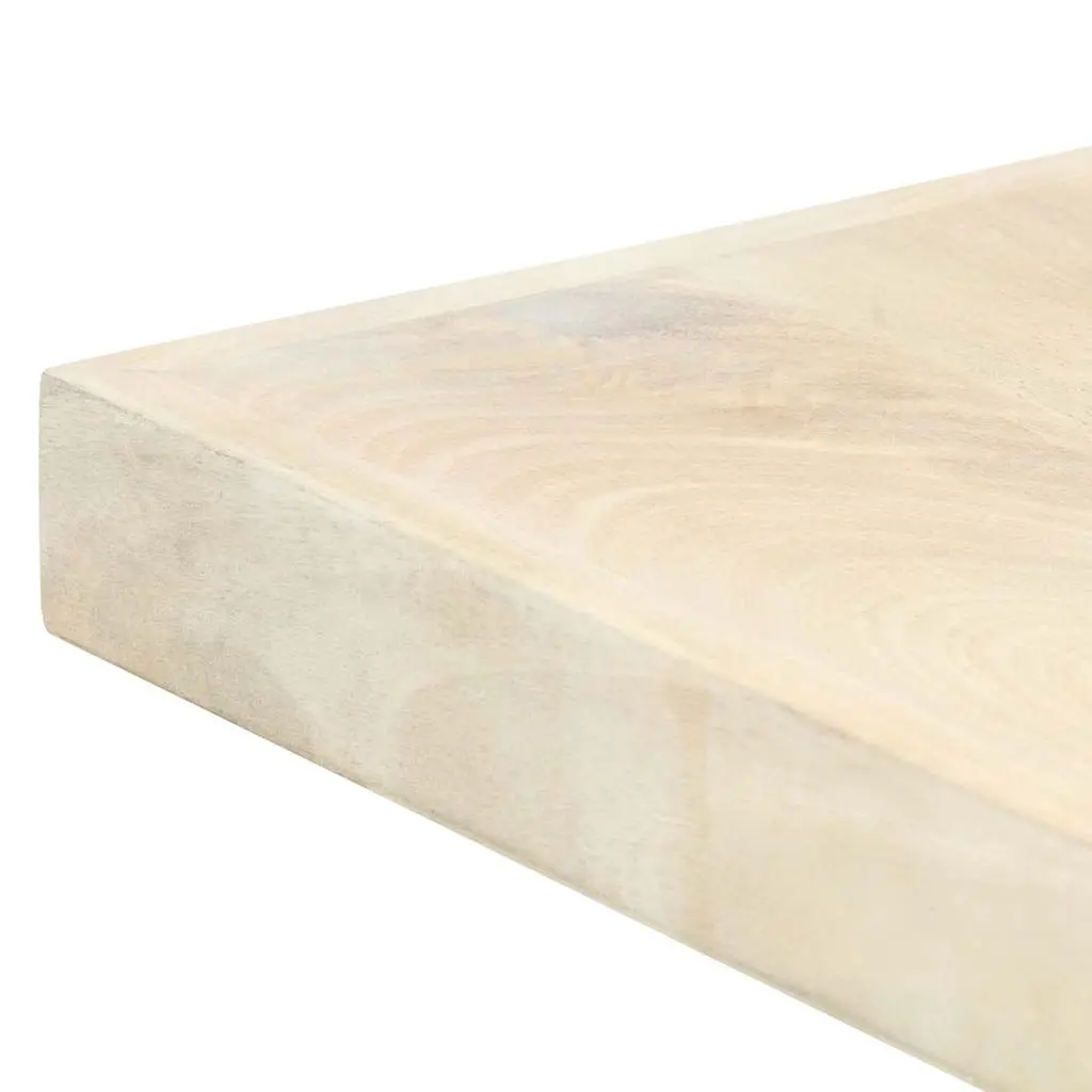 Dining Table Modern Style 200x100x75 cm Solid Mango Wood White