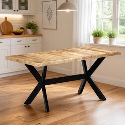 Solid Mango Wood Dining Table 160x80x75 cm