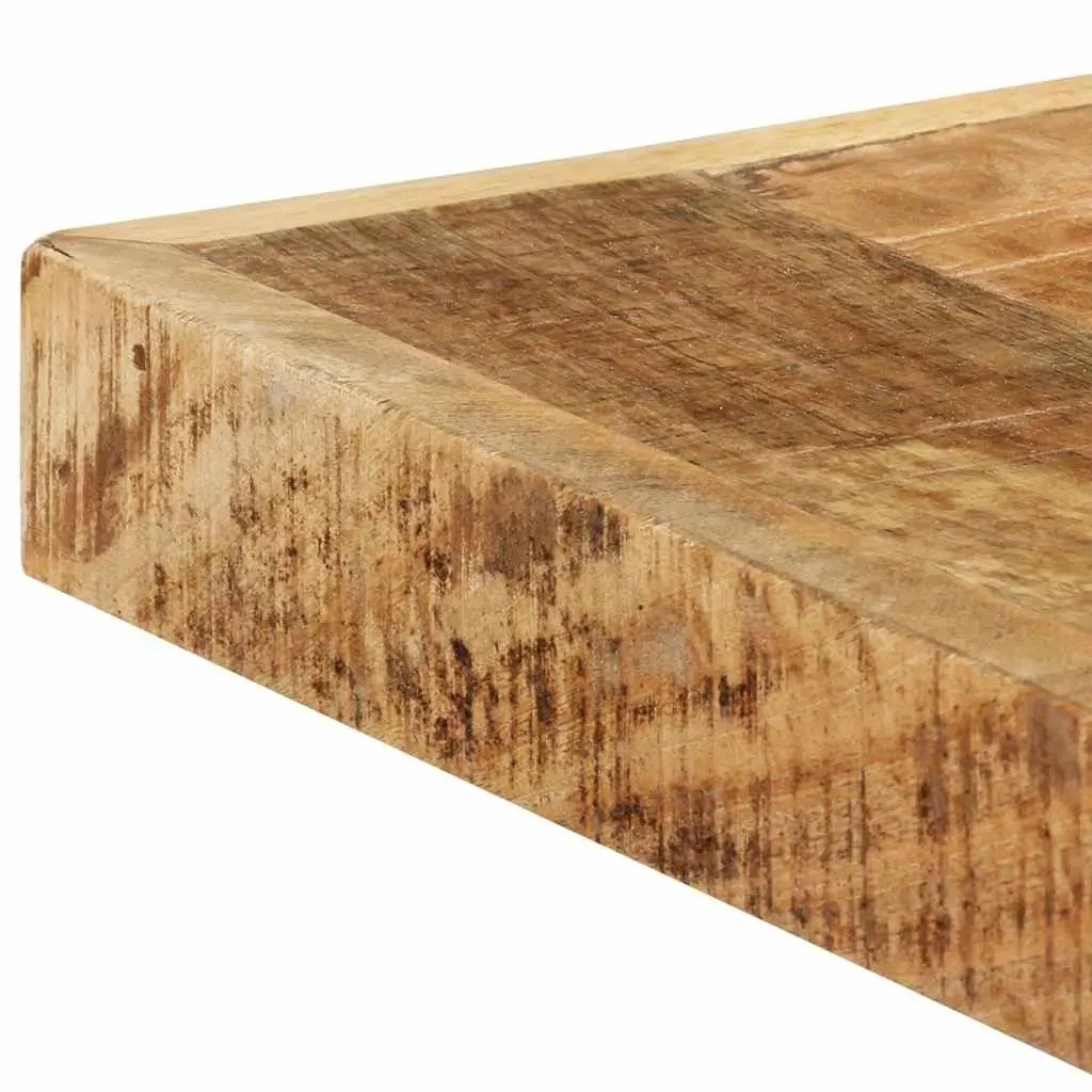 Dining Table Industrial Style 160x80x75 cm Solid Rough Mango Wood